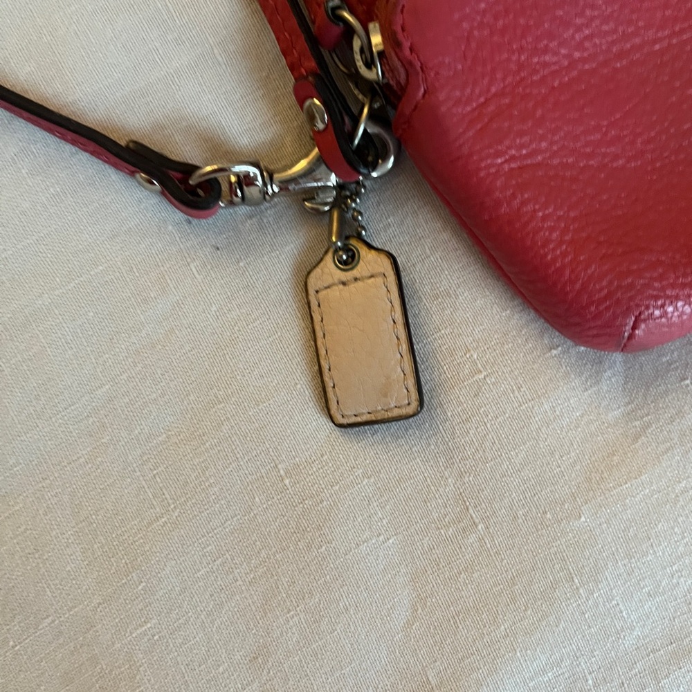 Coach Pink Leather Wristlet - Picture 9 of 12